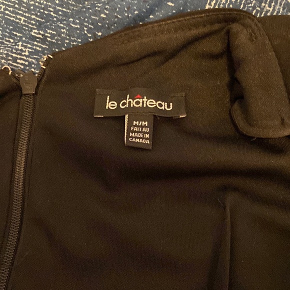 Le chateau Black single shoulder dress Medium - Picture 4 of 4